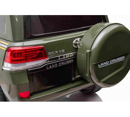Дитяча акумуляторна машинка Toyota Land Cruiser Зелена Дитяча акумуляторна машинка Toyota Land Cruiser Зелена