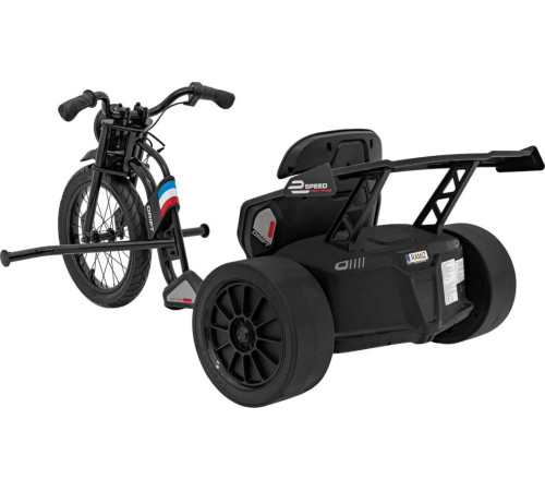 Дитяча акумуляторна машинка DRIFT BIKE 21 Чорна Дитяча акумуляторна машинка DRIFT BIKE 21 Чорна