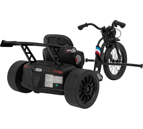 Дитяча акумуляторна машинка DRIFT BIKE 21 Чорна Дитяча акумуляторна машинка DRIFT BIKE 21 Чорна