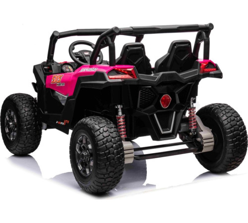 Дитяча акумуляторна машинка баггі UTV X3 Off-Road рожева