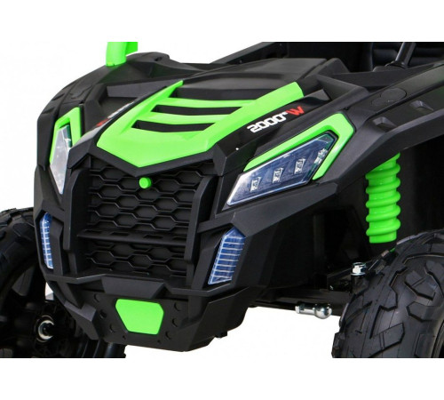 Дитяча акумуляторна машинка Баггі Strong Racing ATV для 2 дітей Зелена Дитяча акумуляторна машинка Баггі Strong Racing ATV для 2 дітей Зелена