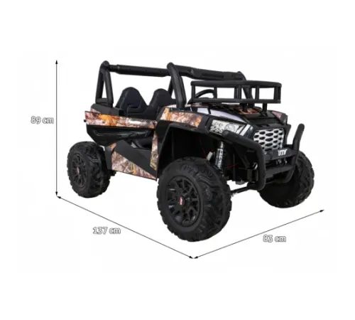 Дитяча акумуляторна машинка баггі UTV Roadster Black