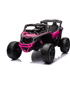 Дитячий акумуляторний квадроцикл CAN-AM Maverick рожевий