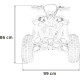 Дитячий акумуляторний квадроцикл RENEGADE HIPERFECT 125CC Жовтий