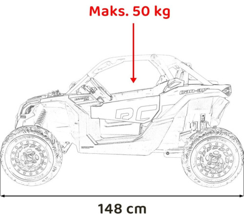 Дитяча акумуляторна машинка Баггі Maverick Turbo RR Green Дитяча акумуляторна машинка Баггі Maverick Turbo RR Green