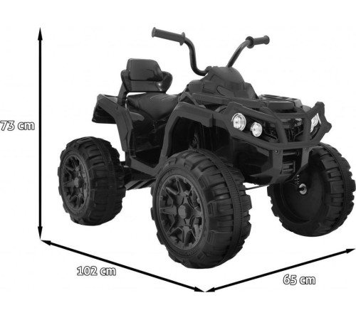 Дитячий акумуляторний квадроцикл 2,4 ГГц Чорний