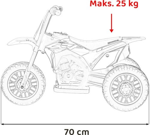 Дитячий акумуляторний мотоцикл Honda CRF 450R