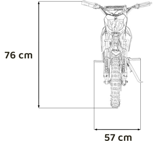 Дитячий акумуляторний мотоцикл RENEGADE 50R Червоний