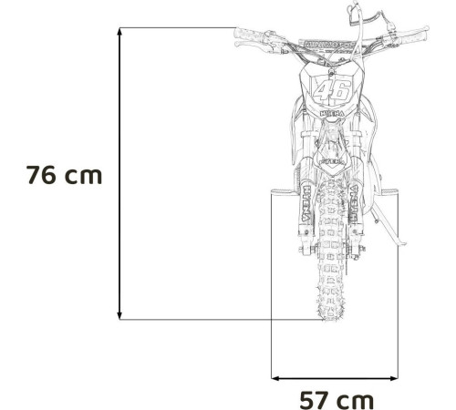 Дитячий акумуляторний мотоцикл RENEGADE 50R Червоний