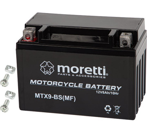 Гелевий акумулятор для мотоцикла Blow 12v 8ah mtx9-bs moretti Гелевий акумулятор для мотоцикла Blow 12v 8ah mtx9-bs moretti