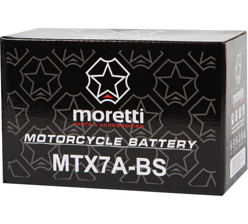 Гелевий акумулятор для мотоцикла 12v 7ah mtx7a-bs moretti Гелевий акумулятор для мотоцикла 12v 7ah mtx7a-bs moretti