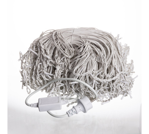 Гірлянда вулична Бахрома 840 LED, 50 м, від мережі, білий кабель, синій