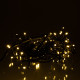 Гірлянда вулична Бахрома 105 LED, 6 м, від мережі, чорний кабель, жовтий