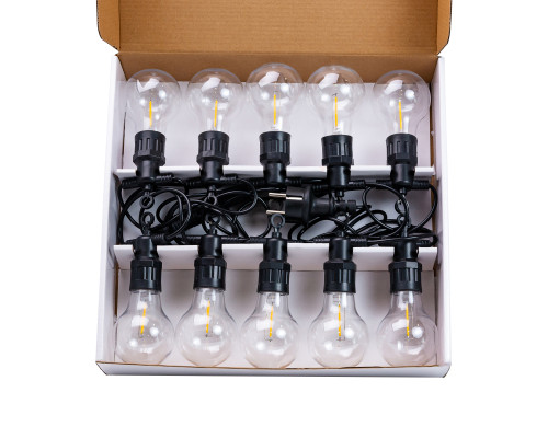 Ретро-гірлянда вулична 10 LED, 5 м, жовтий