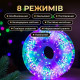 Гірлянда-нитка Роса Хвойна лапа 3000 LED, 100 м, від мережі, білий кабель, мультиколор