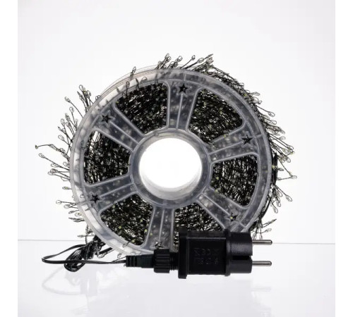 Гірлянда-нитка Роса Хвойна лапа 3000 LED, 100 м, від мережі, зелений кабель, синій