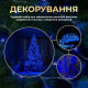 Гірлянда-нитка Роса Хвойна лапа 3000 LED, 100 м, від мережі, зелений кабель, синій