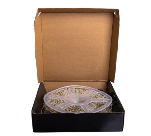 Гірлянда-нитка Роса Хвойна лапа 1500 LED, 50 м, від мережі, білий кабель, мультиколор