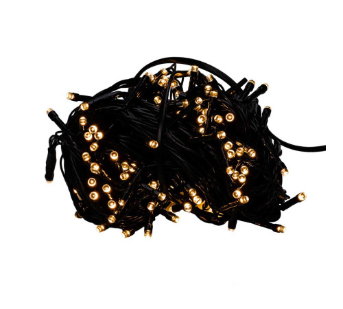 Гірлянда Нитка 300 LED, 14 м, чорний кабель, жовтий Гірлянда Нитка 300 LED, 14 м, чорний кабель, жовтий