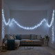 Гірлянда-нитка 160 LED, 16 м, від мережі, прозорий кабель, білий