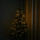 Гірлянда-нитка 120 LED, 10 м, від мережі, чорний кабель, жовтий