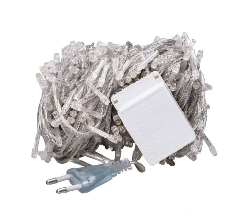 Гірлянда-нитка 171 LED 16 м, від мережі, прозорий кабель, мультиколор