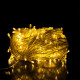 Гірлянда-нитка 180 LED, 18 м, від мережі, прозорий кабель, жовтий