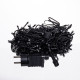 Гірлянда-нитка вулична Різдвяна фея 300 LED, 30 м, від мережі, чорний кабель, синій