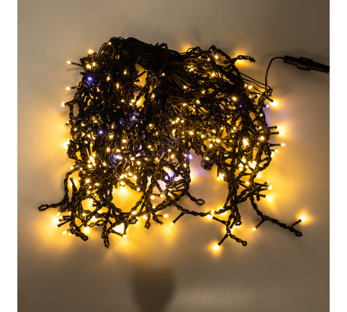 Гірлянда вулична Бахрома 280 LED, 20 м, чорний кабель, жовтий Гірлянда вулична Бахрома 280 LED, 20 м, чорний кабель, жовтий