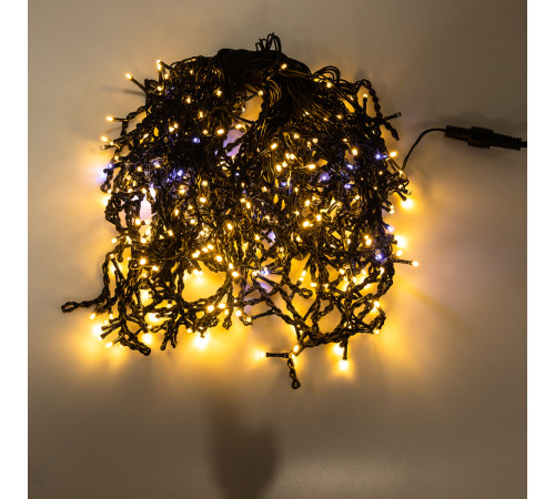 Гірлянда вулична Бахрома 280 LED, 20 м, чорний кабель, жовтий Гірлянда вулична Бахрома 280 LED, 20 м, чорний кабель, жовтий