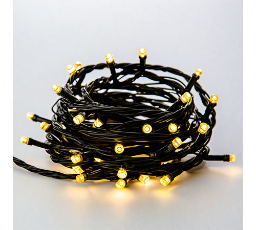 Гірлянда-штора 144 LED, 3х2 м, від мережі, прозорий кабель, жовтий