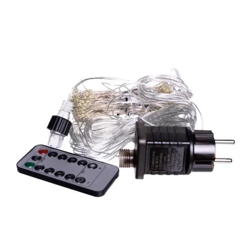 Гірлянда-штора Хвойна лапа 400 LED, 3х2 м, від мережі, жовтий