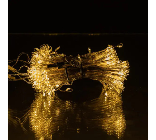 Гірлянда-штора Хвойна лапа 600 LED, 3х3 м, від мережі, жовтий