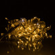 Гірлянда вулична Бахрома 135 LED, 6 м, від мережі, білий кабель, жовтий
