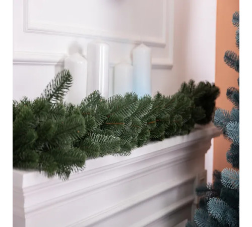 Гірлянда хвойна, штучна, лита 1 м, зелена