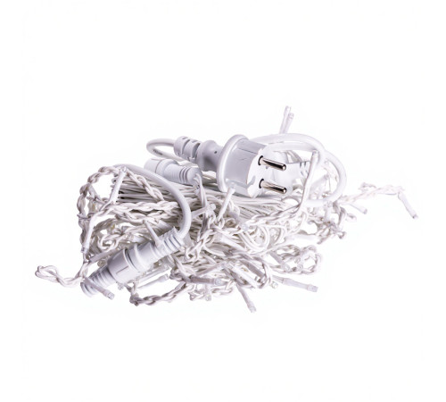 Гірлянда вулична Бахрома 135 LED, 6 м, від мережі, білий кабель, мультиколор