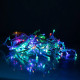 Гірлянда вулична Бахрома 105 LED, 6 м, від мережі, білий кабель, мультиколор