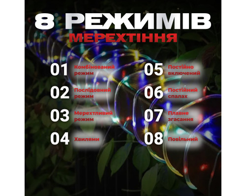 Гірлянда вулична Дюралайт 480 LED, 16 м, морозостійка, мультиколор