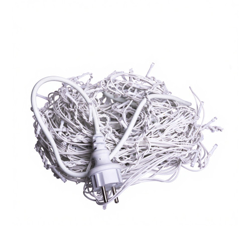 Гірлянда вулична Бахрома 200 LED, 12 м, від мережі, білий кабель, мультиколор