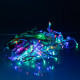 Гірлянда вулична Бахрома 200 LED, 12 м, від мережі, білий кабель, мультиколор