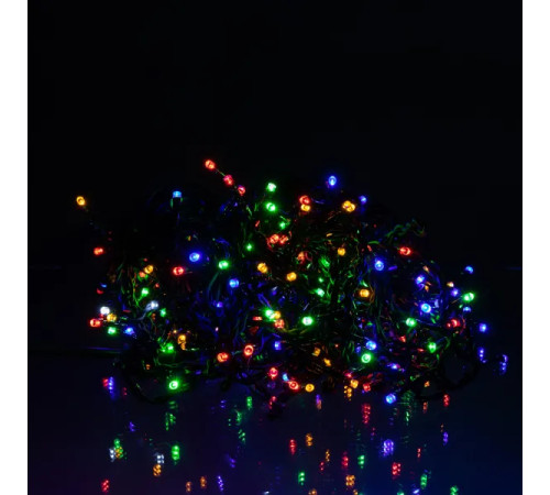 Гірлянда вулична Бахрома 335 LED, 20 м, від мережі, чорний, мультиколор