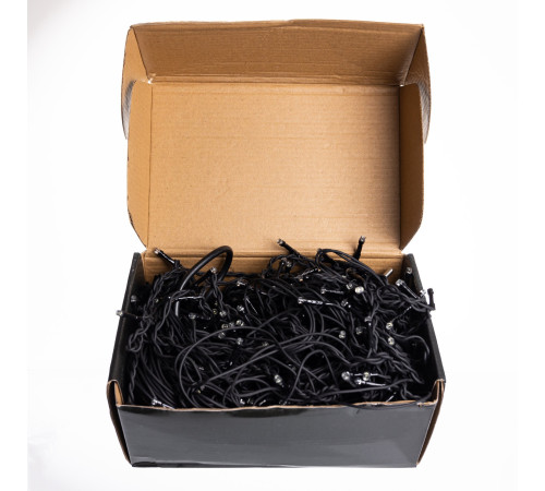 Гірлянда вулична Бахрома 335 LED, 20 м, від мережі, чорний кабель, білий