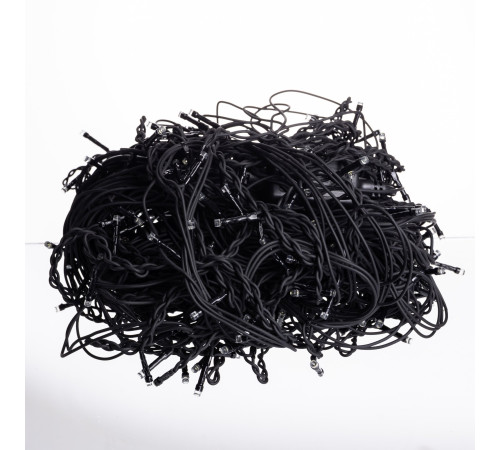 Гірлянда вулична Бахрома 335 LED, 20 м, від мережі, чорний кабель, білий