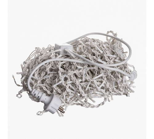 Гірлянда вулична Бахрома 405 LED, 25 м, від мережі, білий кабель, білий