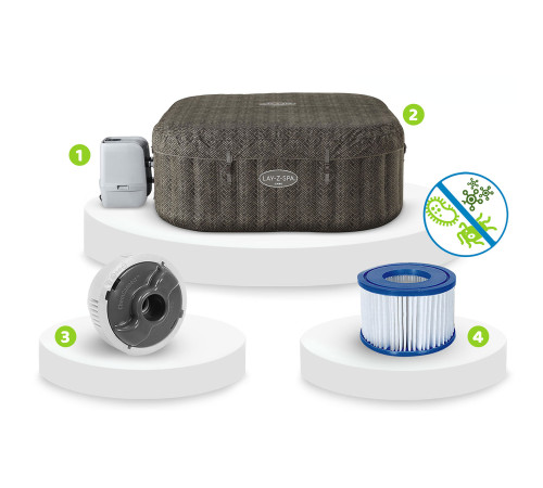 Джакузі-SPA надувне Bestway 6001R Lay-Z Cabo 6‑місне