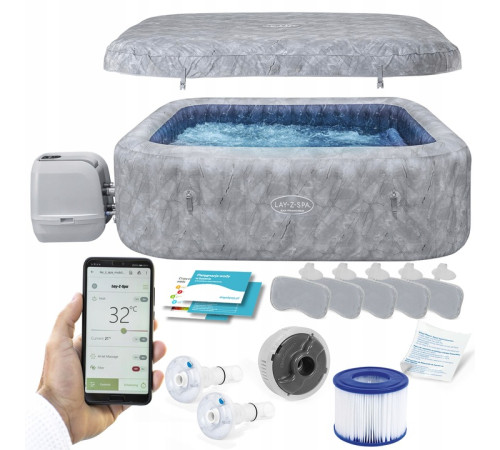 Джакузі-SPA надувне Bestway 6001Q Lay‑Z San Francisco Pro 7‑місне