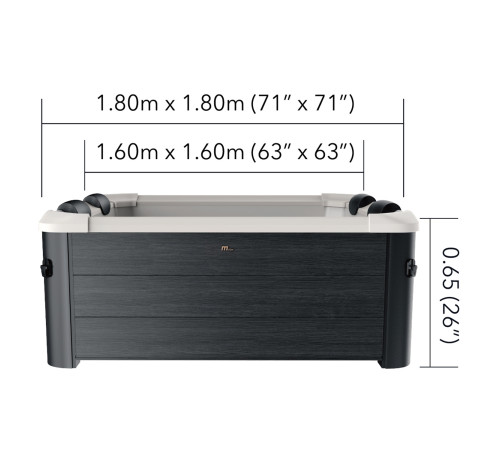 Джакузі садове MSpa Frame Oslo 160 см х 65 см 6-місне Джакузі садове MSpa Frame Oslo 160 см х 65 см 6-місне