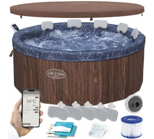 Джакузі‑SPA надувне Bestway Lay‑Z Toronto 6001W 190 х 190 х 70 см
