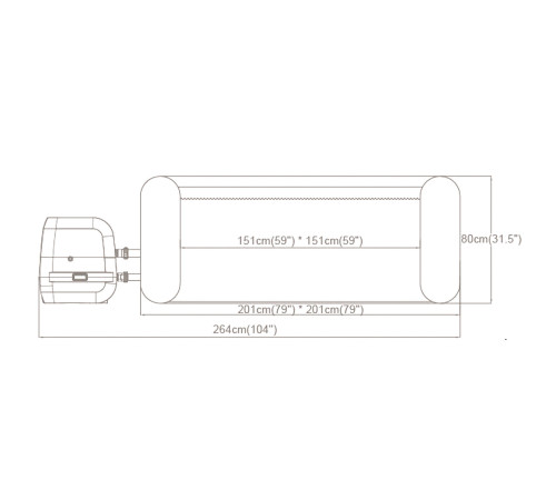 Dmuchane SPA Lay-Z Maldives Pro 7 osobowe Bestway 6001U