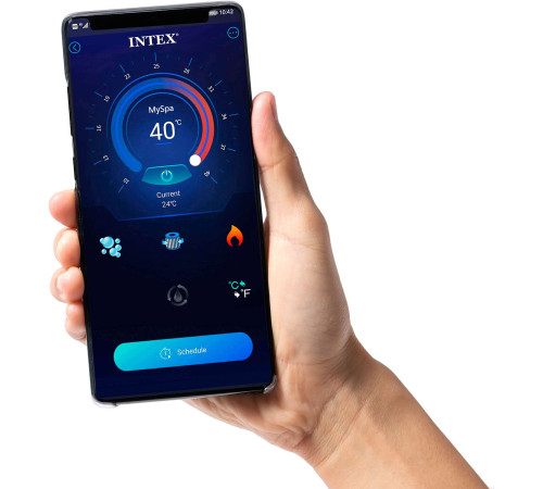 Джакузі-SPA Intex 28450 надувне 4-місне Джакузі-SPA Intex 28450 надувне 4-місне